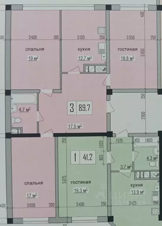 3-к кв. Кабардино-Балкария, Нальчик ул. Шарданова, 48 (91.3 м) - Фото 1