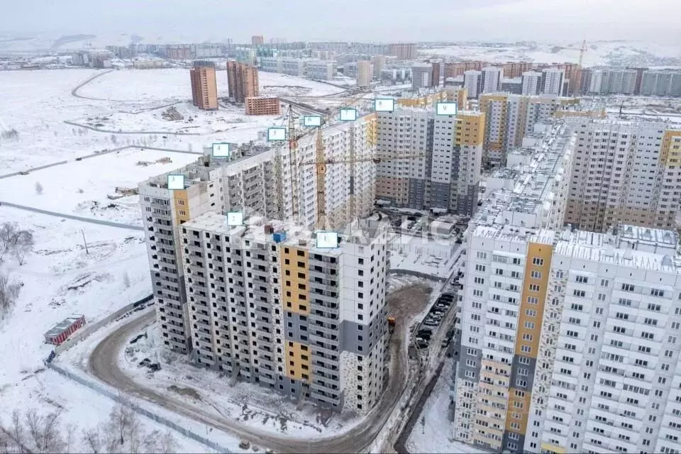 1-к кв. Красноярский край, Красноярск Нанжуль-Солнечный мкр, ул. ... - Фото 1