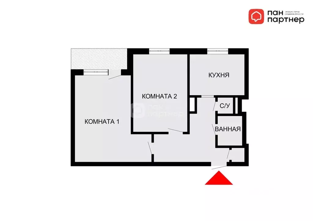2-к кв. Санкт-Петербург Искровский просп., 9 (49.0 м) - Фото 2