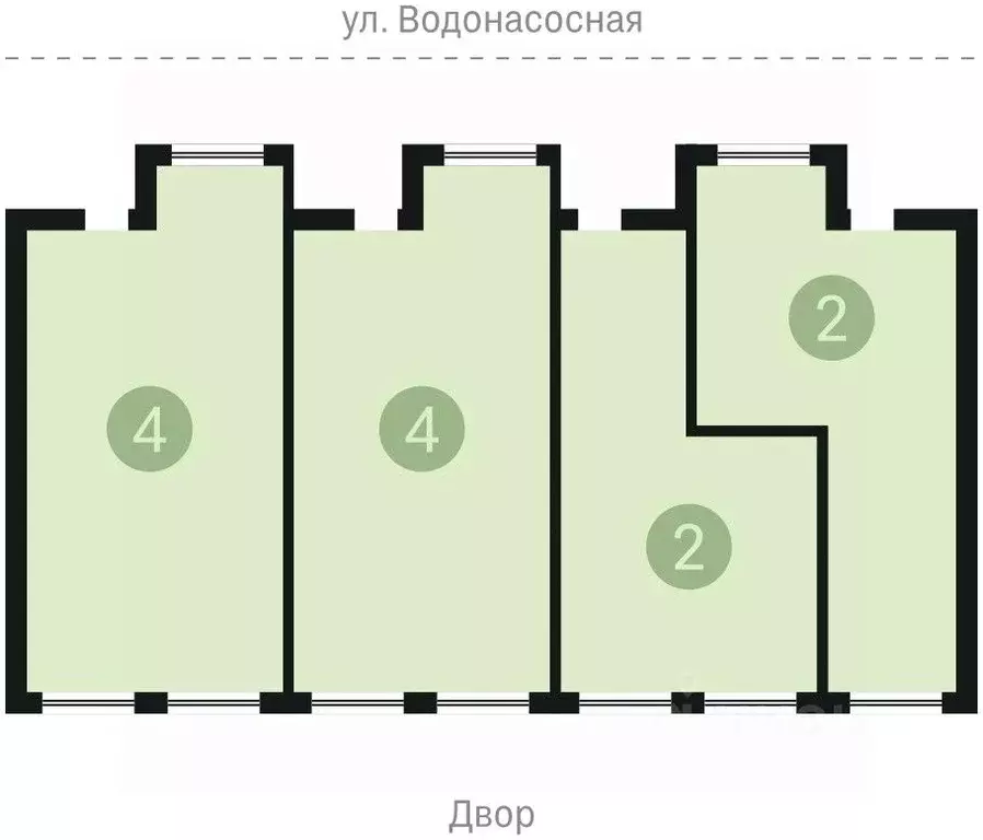 2-к кв. Новосибирская область, Новосибирск Большевистская ул., 132 ... - Фото 1