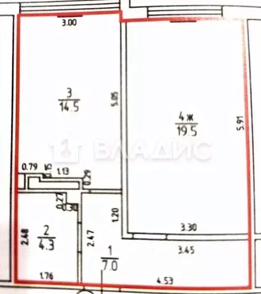 1-к кв. Калининградская область, Калининград ул. Генерала Челнокова, ... - Фото 2