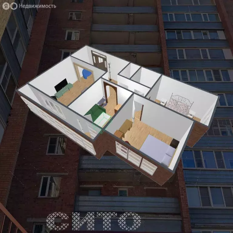 3-комнатная квартира: Череповец, Первомайская улица, 42 (64.5 м) - Фото 2