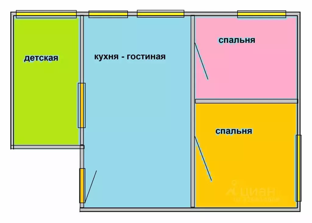 3-к кв. Краснодарский край, Сочи Центральный мкр, ул. Воровского, 3 ... - Фото 1