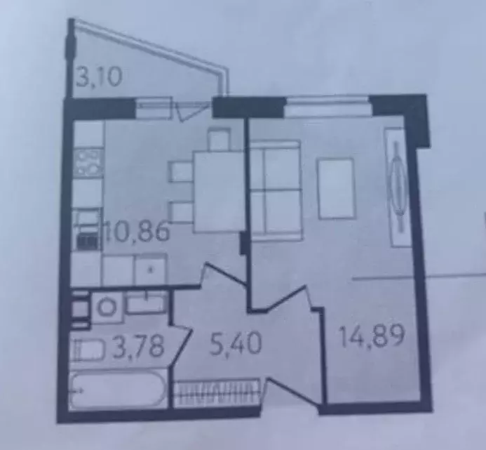 Продаётся 1-к квартира, 34.7 м - Фото 1