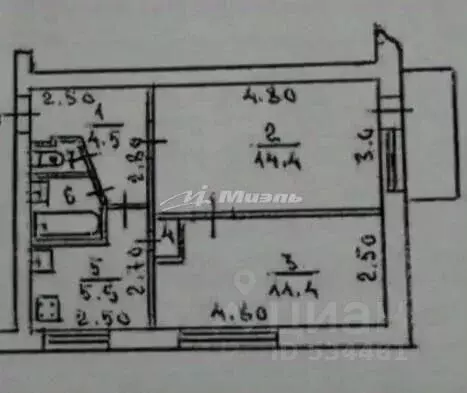 2-к кв. Крым, Симферополь ул. Трубаченко, 30 (40.0 м) - Фото 2