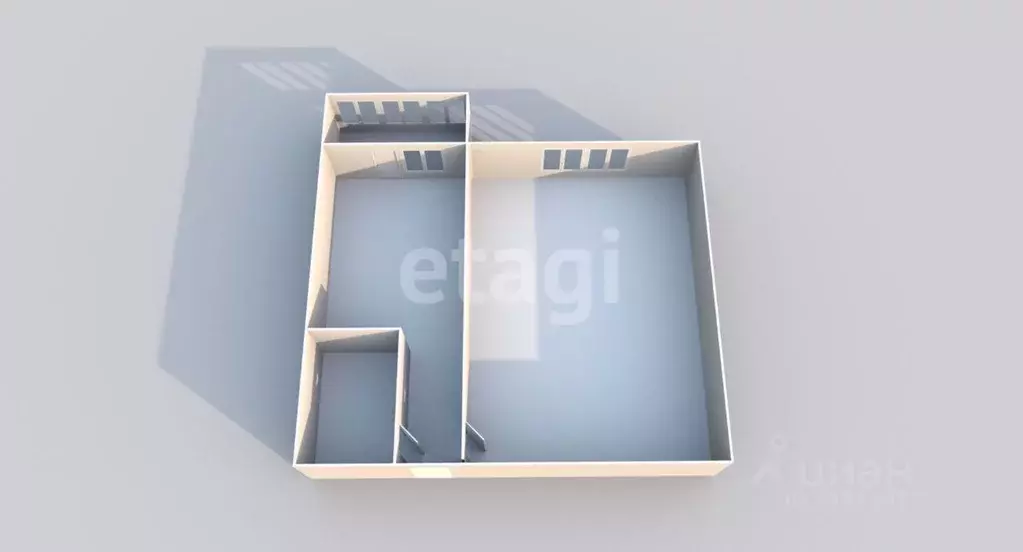 1-к кв. Сахалинская область, Южно-Сахалинск Больничная ул., 2к4 (40.0 ... - Фото 2