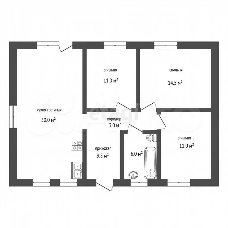 Дом 85 м на участке 7 сот. - Фото 1