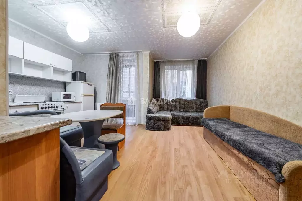 Студия Ленинградская область, Мурино Всеволожский район, Новая ул., ... - Фото 1