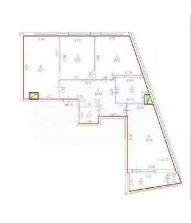 3-к кв. Нижегородская область, Нижний Новгород ул. Маршала Баграмяна, ... - Фото 2