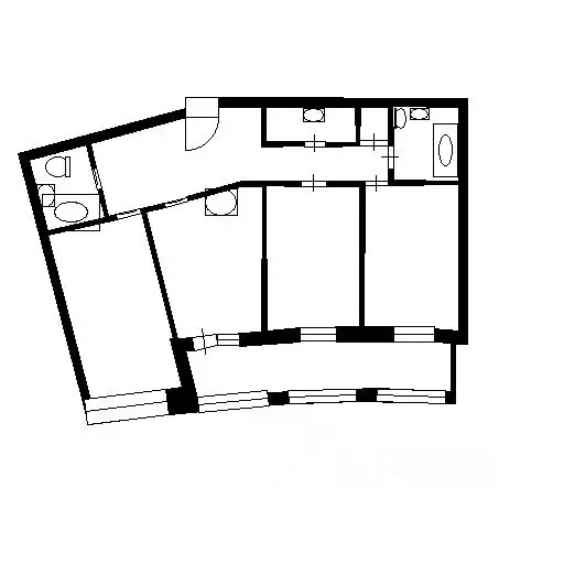 3-к кв. Санкт-Петербург Ушаковская наб., 3к2 (94.0 м) - Фото 1