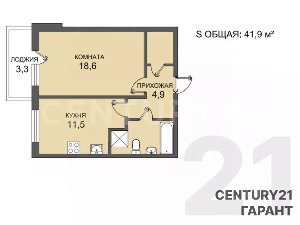 1-к кв. Санкт-Петербург, Санкт-Петербург, Колпино ш. Вознесенское, ... - Фото 2