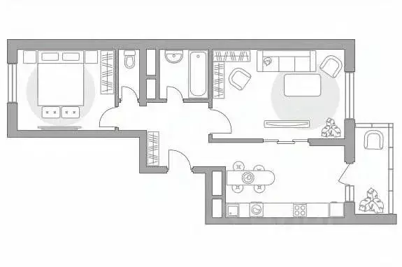 2-к кв. Московская область, Балашиха ул. Дмитриева, 10 (57.75 м) - Фото 1