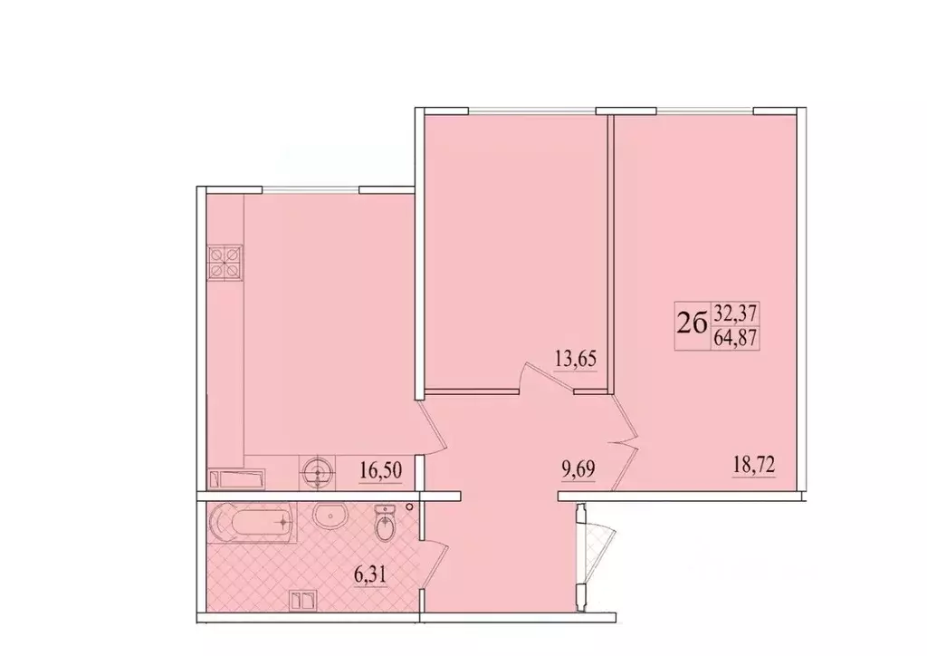 2-к кв. Крым, Симферопольский район, с. Мирное МирГрад жилой комплекс ... - Фото 1
