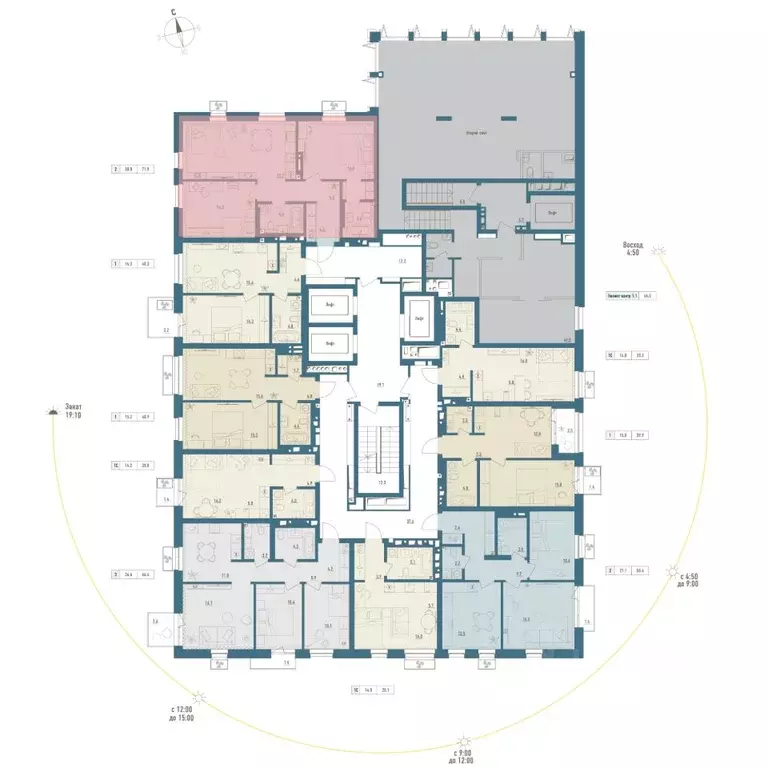 2-к кв. Башкортостан, Уфа Родина Парк жилой комплекс (71.9 м) - Фото 2