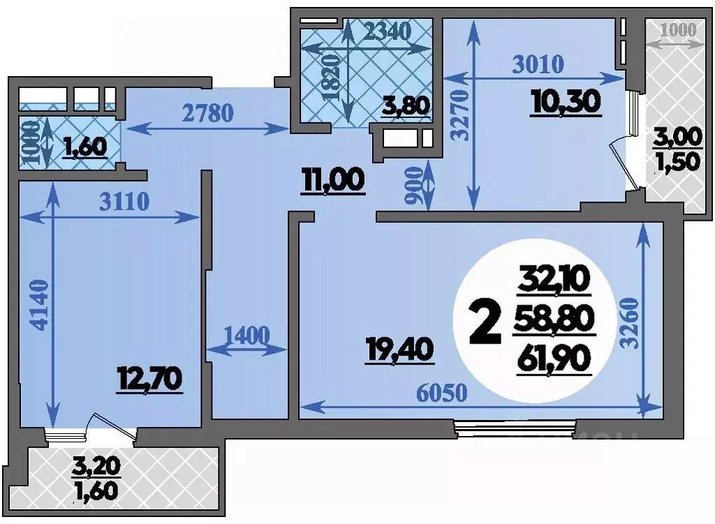 2-к кв. Краснодарский край, Краснодар ул. Героев-Разведчиков, 11к2 ... - Фото 1