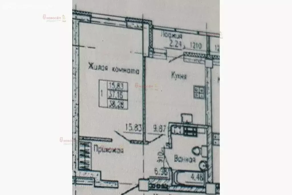1-комнатная квартира: Екатеринбург, улица Щербакова, 74 (39 м) - Фото 0