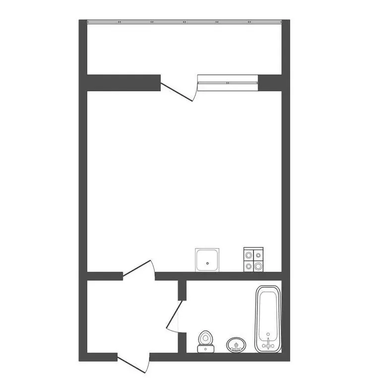 Квартира-студия: Тула, Новомосковская улица, 16 (29 м) - Фото 1