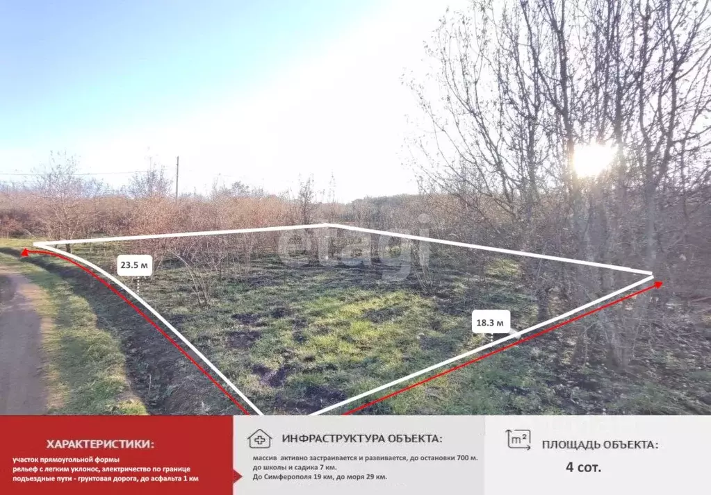 Участок в Крым, Симферопольский район, Добровское с/пос, Мраморное ... - Фото 1