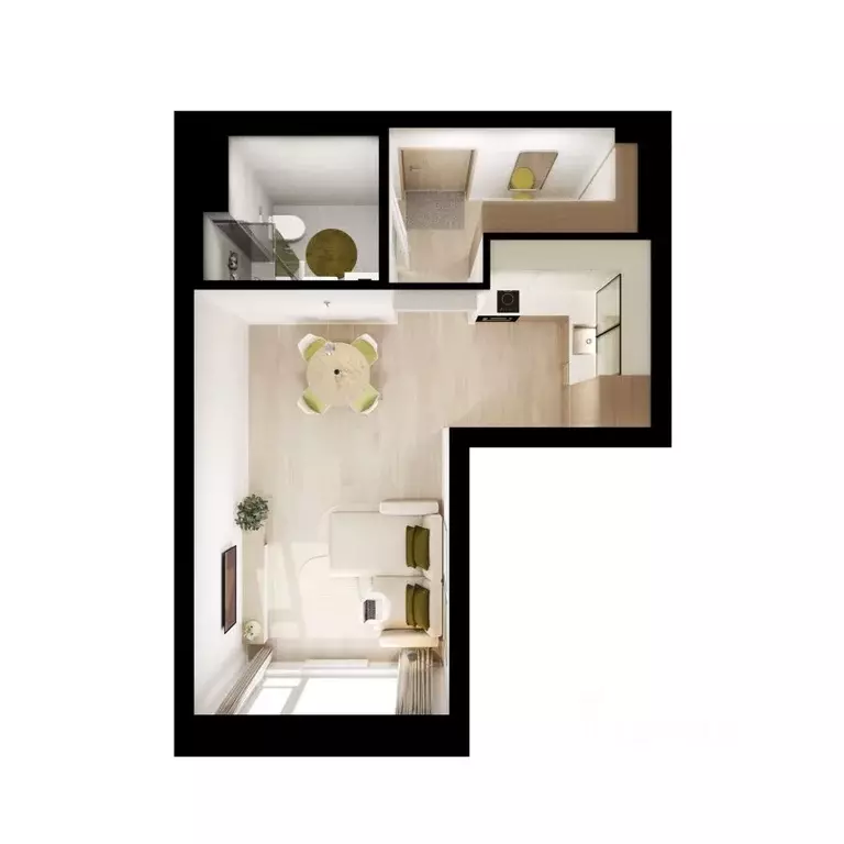 Студия Москва Алтуфьевское 53 жилой комплекс, 1.1 (28.5 м) - Фото 2