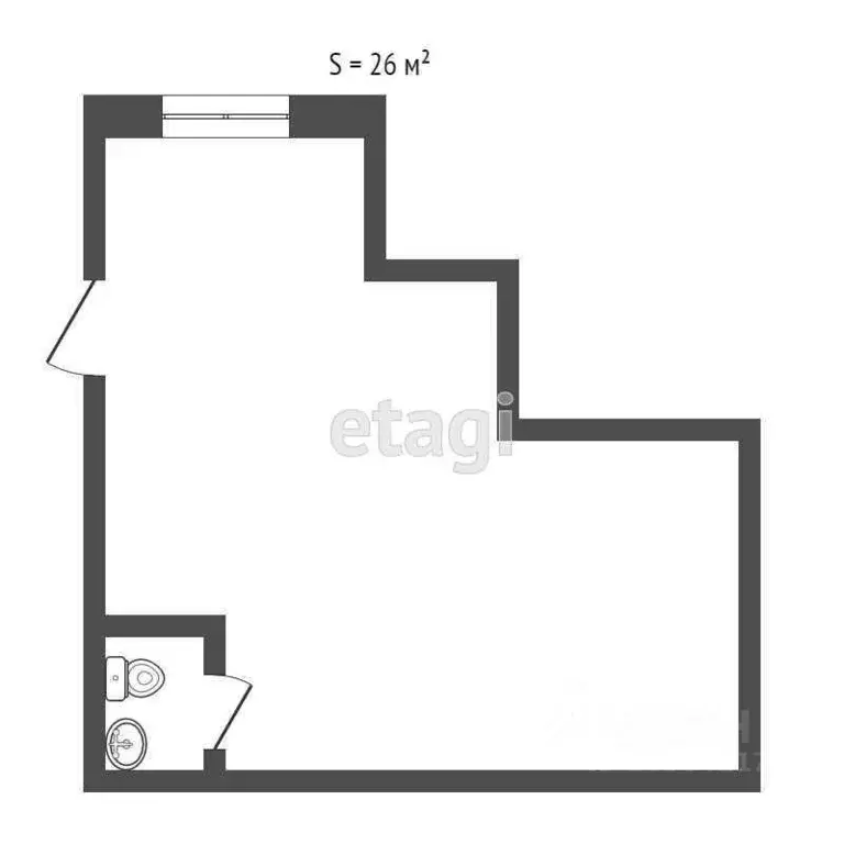 Помещение свободного назначения в Севастополь ул. Челнокова, 27 (26 м) - Фото 2