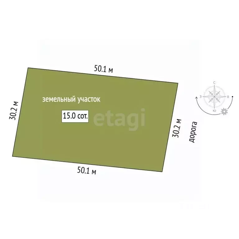 Участок в Тюменская область, Нижнетавдинский муниципальный округ, ... - Фото 2