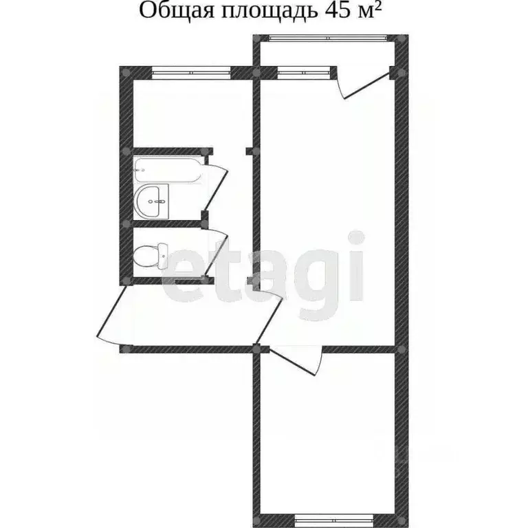 2-к кв. Костромская область, Кострома пос. Октябрьский, ул. ... - Фото 1