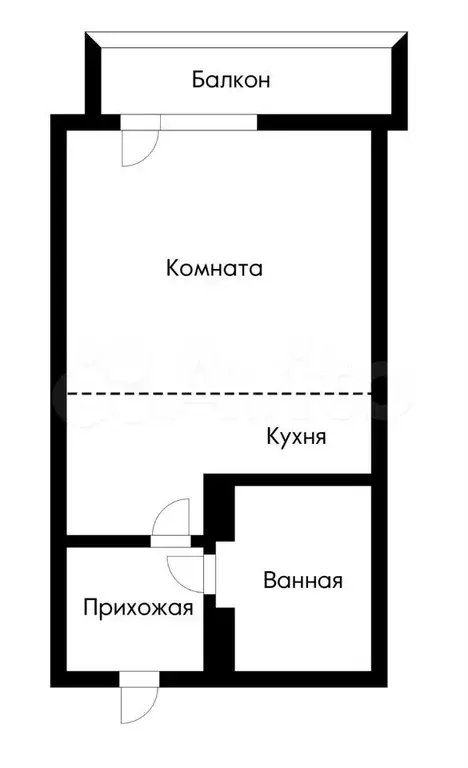 Квартира-студия, 33 м, 8/22 эт. - Фото 0