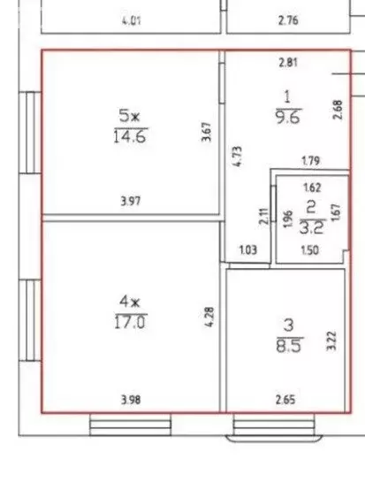 2-комнатная квартира: Калининград, Красносельская улица, 31А (52.9 м) - Фото 2
