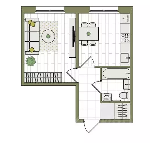 1-к кв. Кировская область, Киров ул. Чистопрудненская, 13А (32.9 м) - Фото 1