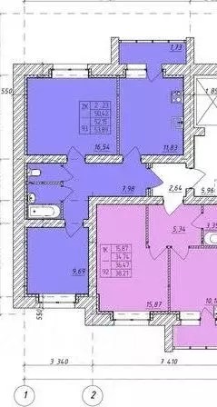 2-к кв. Тамбовская область, Тамбов ул. Имени Павла Строганова, 3Б ... - Фото 1