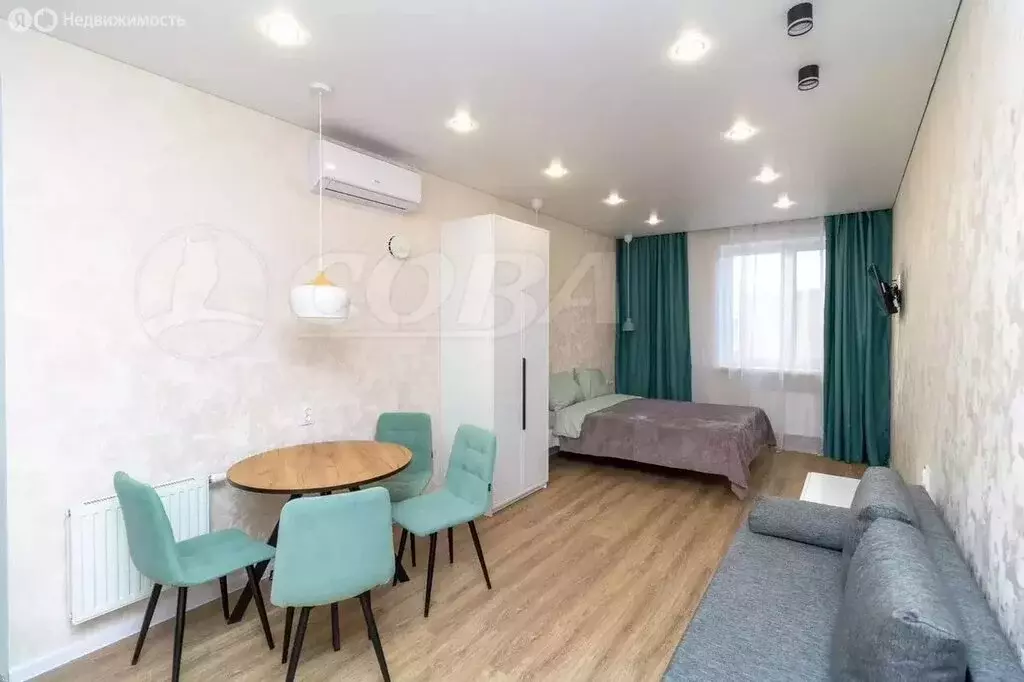 Квартира-студия: Тюмень, 2-я Луговая улица, 22к2 (29 м) - Фото 1