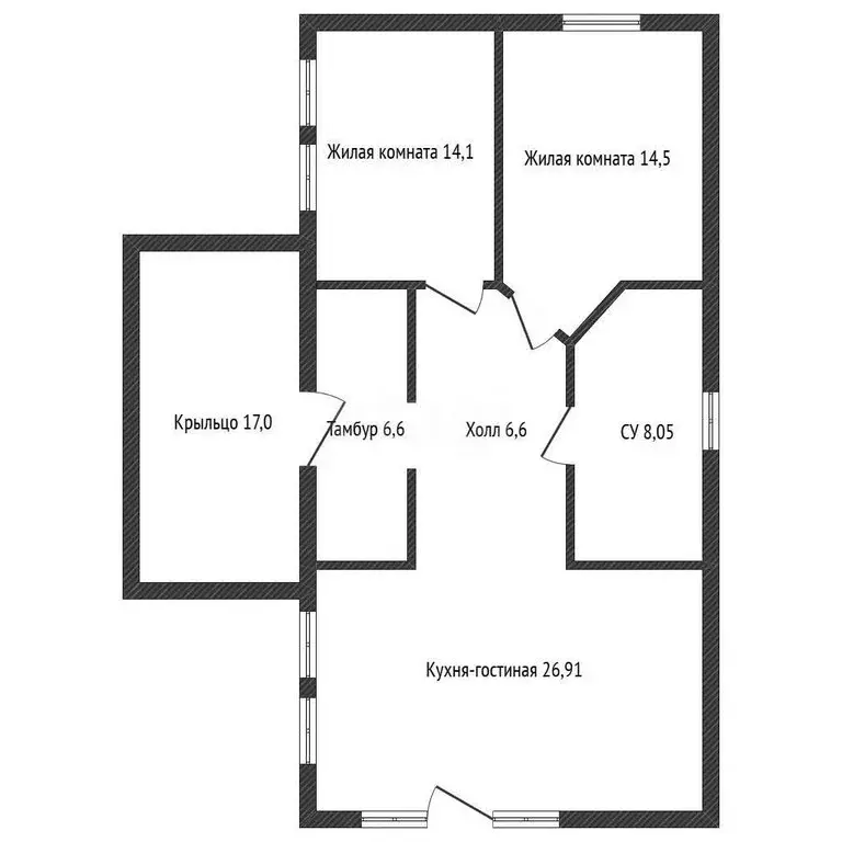 Дом в Российский, СНТ Апрельское, Бисерная улица (95 м) - Фото 0
