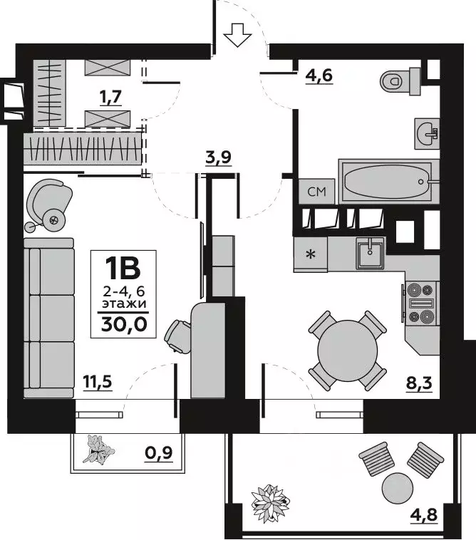 1-к кв. Волгоградская область, Волгоград пос. Ангарский, ул. ... - Фото 1