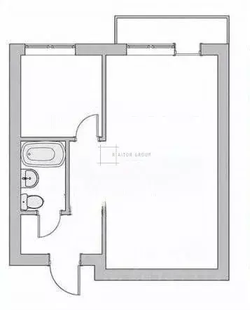 1-к кв. Новосибирская область, Новосибирск Линейная ул., 35/2 (29.0 м) - Фото 1