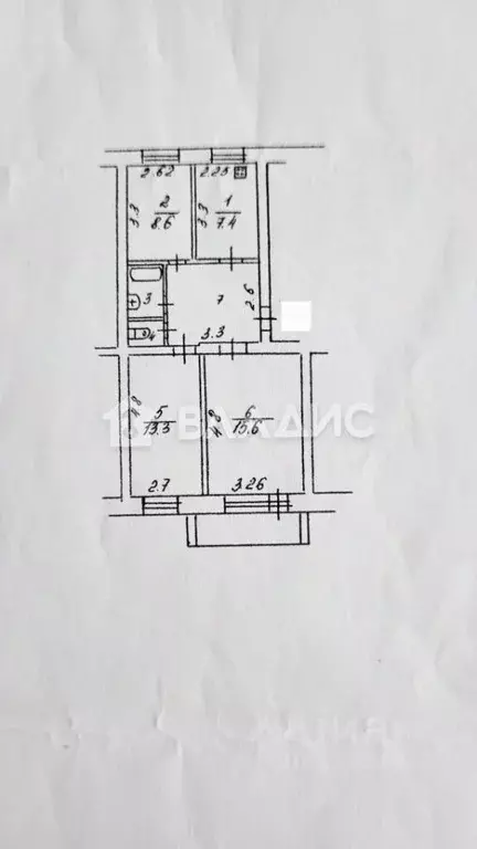 3-к кв. Коми, Сыктывкар Колхозная ул., 2 (57.1 м) - Фото 1