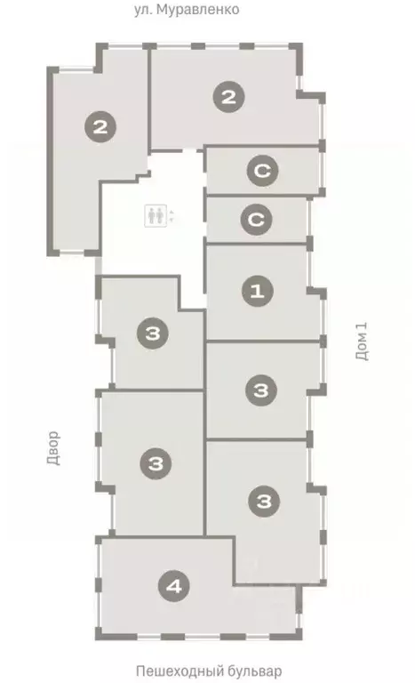 1-к кв. Тюменская область, Тюмень ул. Муравленко, 9к3 (51.49 м) - Фото 1