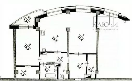 2-к кв. Челябинская область, Магнитогорск просп. Ленина, 135 (88.5 м) - Фото 1