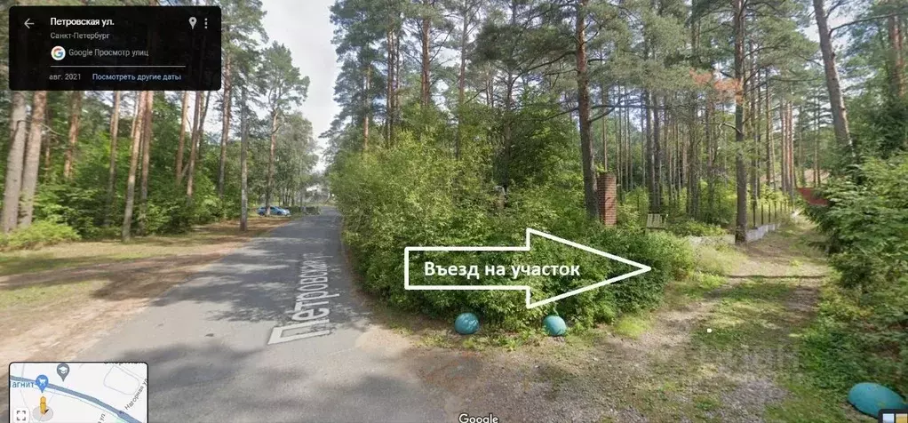 Участок в Санкт-Петербург пос. Солнечное, ул. Петровская (7.05 сот.) - Фото 1