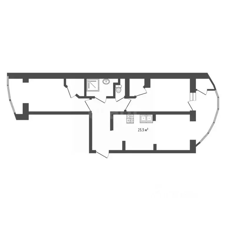 2-к кв. Ханты-Мансийский АО, Сургут Университетская ул., 11 (81.6 м) - Фото 2