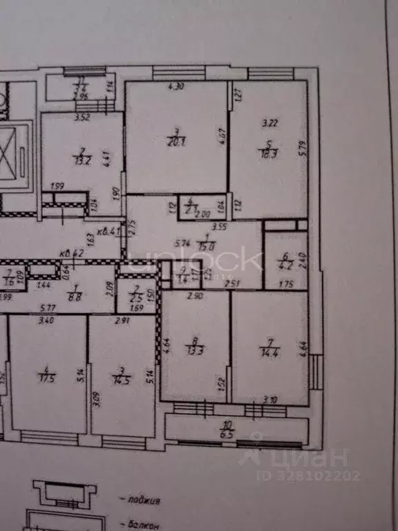 4-к кв. Москва 6-я Радиальная ул., 7/1к1 (111.9 м) - Фото 2