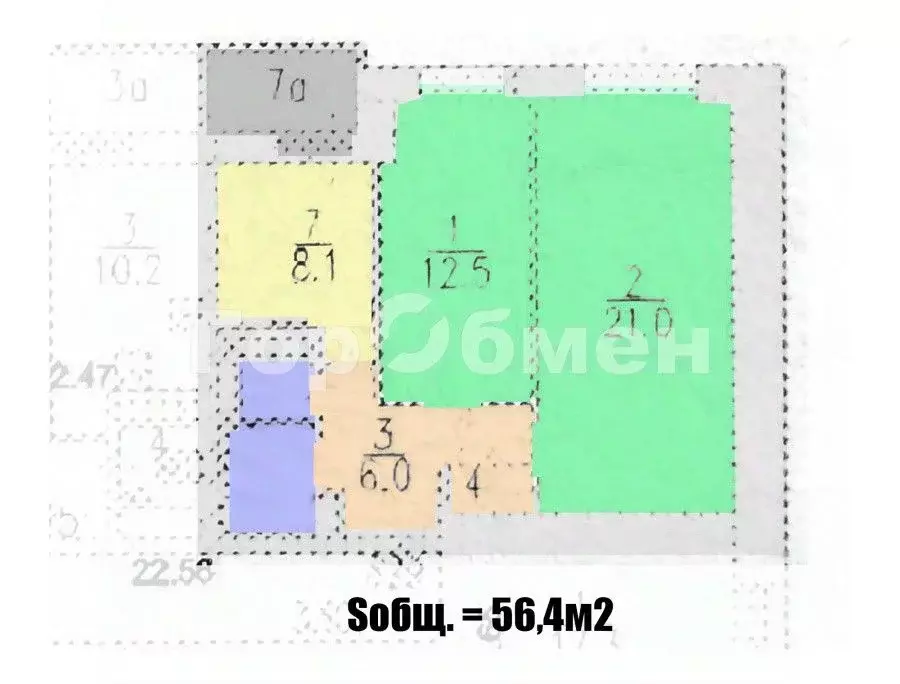 2-к кв. Москва ул. Адмирала Лазарева, 63 (56.0 м) - Фото 2