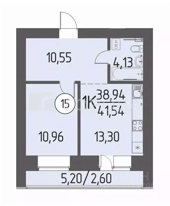 1-к кв. Томская область, Томский район, д. Кисловка, Левобережный мкр ... - Фото 1