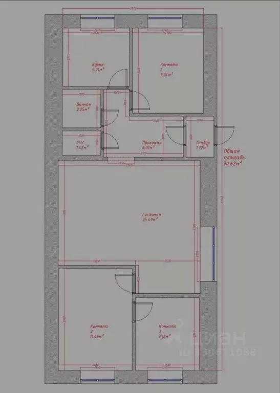 Помещение свободного назначения в Москва ул. Обручева, 19К1 (70 м) - Фото 1