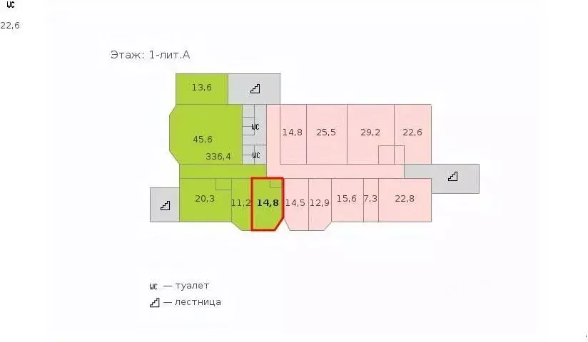 Офис в Санкт-Петербург Взлетная ул., 7К1 (15 м) - Фото 1