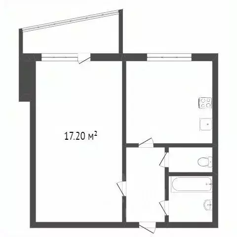 1-к кв. Тюменская область, Тобольск 7А мкр, 22Б (34.5 м) - Фото 2