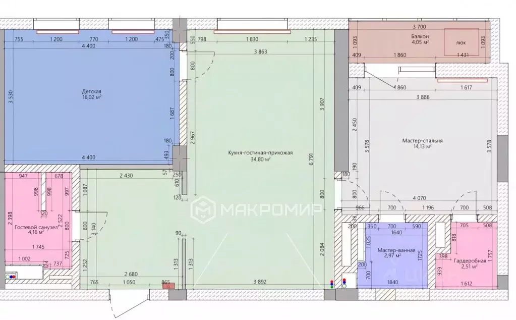 3-к кв. Челябинская область, Челябинск ул. Елькина, 91 (78.1 м) - Фото 1