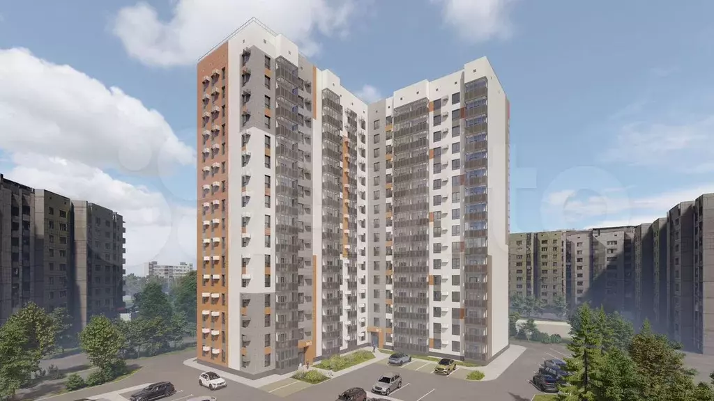 1-к. квартира, 44 м, 4/10 эт. - Фото 1