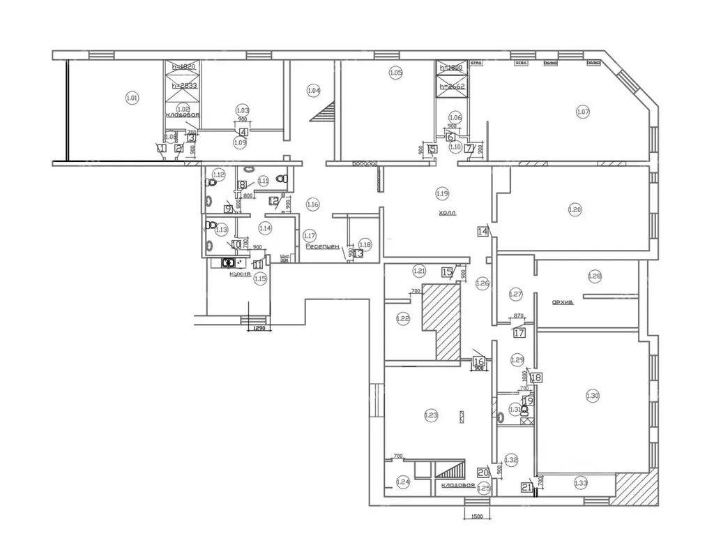 Офис в Санкт-Петербург наб. Воскресенская, 12 (518 м) - Фото 1