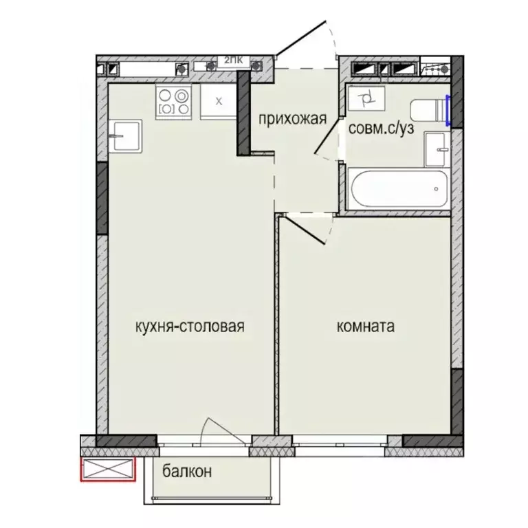 1-к кв. Удмуртия, Ижевск Культбаза жилрайон, 8-й мкр, Ежевика жилой ... - Фото 0