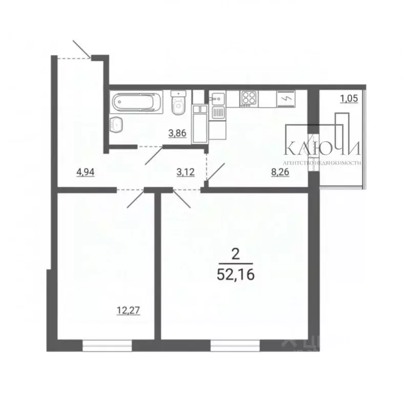 2-к кв. Челябинская область, Магнитогорск ул. 50-летия Магнитки, 29 ... - Фото 2